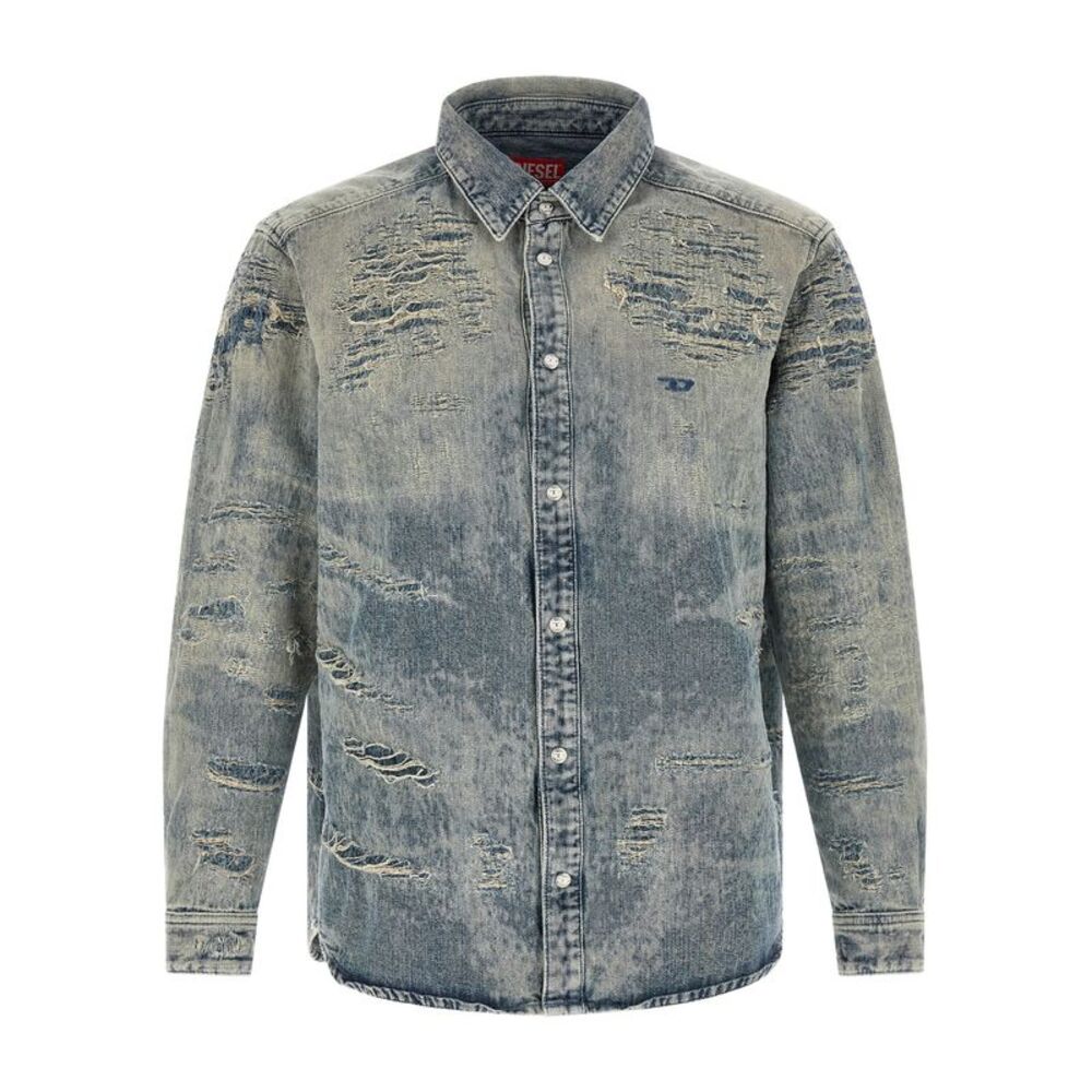 Diesel Blue Cotton Men's Blouse